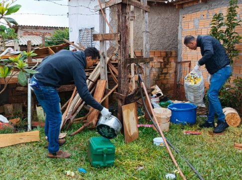 Equipe de Endemias de Mundo Novo realiza visita na área rural para eliminação dos focos de dengue