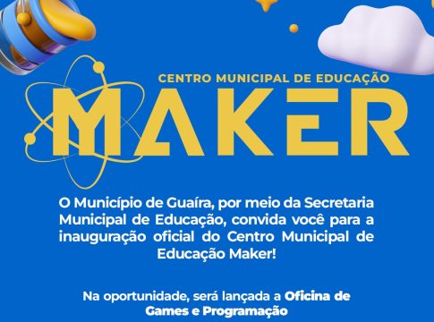 Município de Guaíra abre inscrições para atividades no novo Centro Municipal de Educação Maker