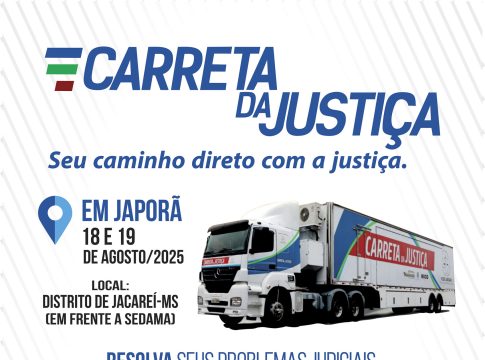 Japorã recebe Carreta da Justiça nesta segunda e terça