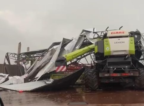 Temporal causa estragos e bloqueios em rodovias do Cone Sul de Mato Grosso do Sul