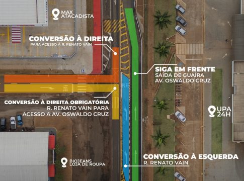 Implantação de “Trevo Alemão” em frente ao Max Atacadista visa ampliar a segurança viária