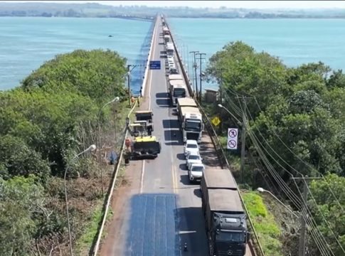 Obras na Ponte Ayrton Senna serão retomadas nesta quarta-feira, em Guaíra