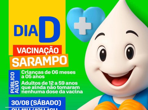 Sábado dia 30 é Dia D de Vacinação contra o sarampo em Tacuru
