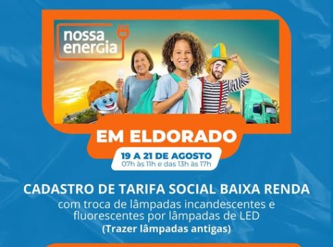 Projeto Nossa Energia está em Eldorado