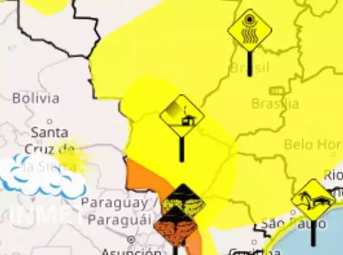 Frente fria traz chuvas e tempestades a Mato Grosso do Sul nesta terça-feira