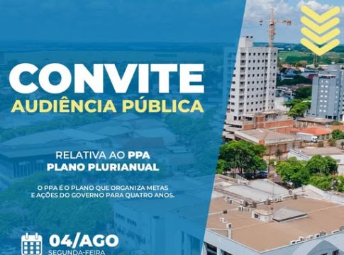 Guaíra convida população para Audiência Pública sobre o Plano Plurianual