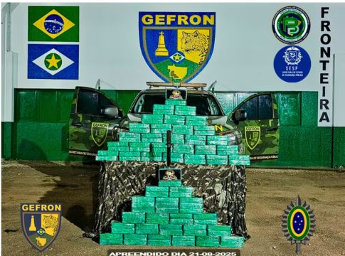 Gefron e Exército apreendem 101 quilos de cocaína na fronteira entre Brasil e Bolívia