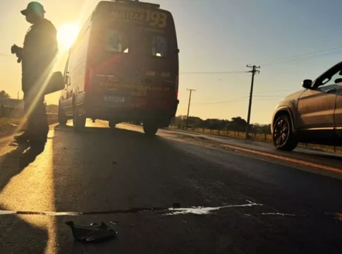 Ciclista é atropelado ao tentar atravessar rodovia em Batayporã