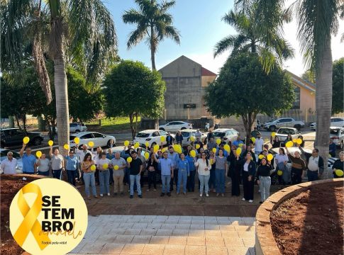 Funcionários da prefeitura de Eldorado unem civismo e conscientização no Setembro Amarelo