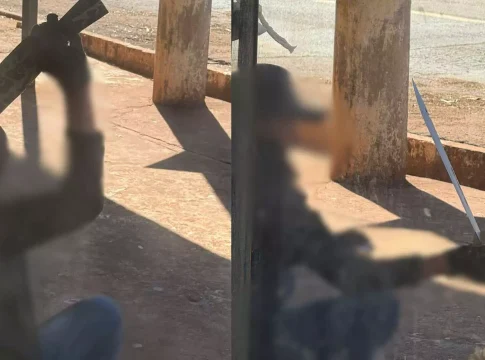 Homem é contido com arma de choque após ameaçar moradores e avançar contra a PM nas Moreninhas