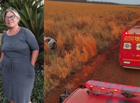 Mulher morre prensada em capotamento no interior de MS