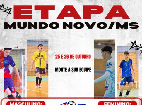Mundo Novo será sede de etapa do Circuito Sul Brasileiro de Futsal neste mês de outubro