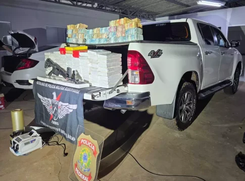Integrante do PCC estava com R$ 1,7 milhão em espécie, armas e cocaína