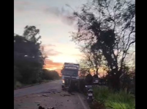 Viatura da PM se envolve em acidente e militar morre em batida em Iguatemi