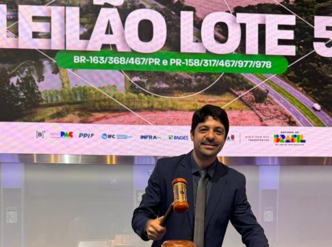 Município de Guaíra acompanha leilão do Lote 5 de rodovias ao lado do governador Ratinho Junior e celebra avanço da duplicação da BR-163