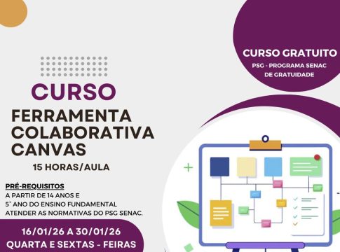 Curso de Canva oferece qualificação gratuita para inscritos no Cadastro Único em Guaíra