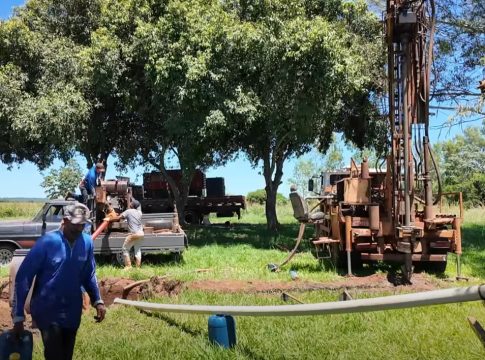 ITAIPÚ Binacional constrói poço artesiano na Prainha do Cascalho em Mundo Novo