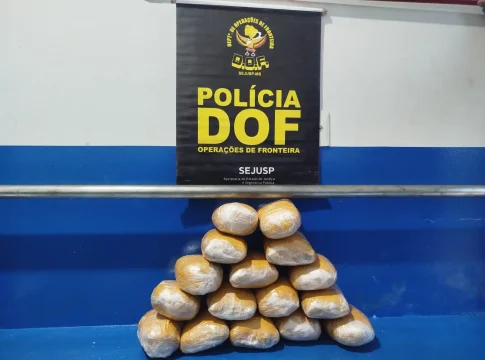 DOF apreende em Amambai adolescente que seguia com droga para Dourados