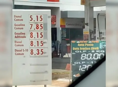 Preço do combustível dispara e gasolina chega a R$ 7,85 no interior de MS