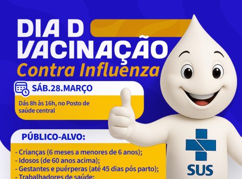 Dia D de Vacinação contra a Influenza será realizado neste sábado em Mundo Novo