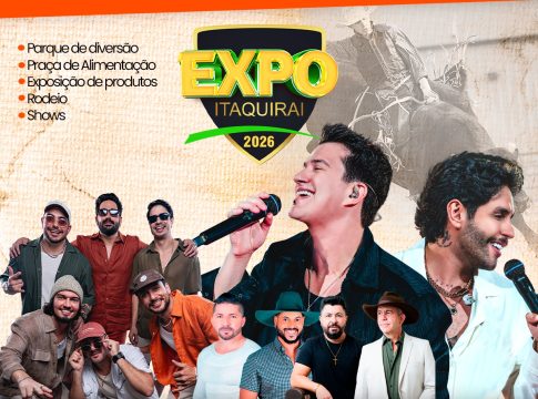 ExpoItaquiraí 2026 acontece de 15 a 17 de maio com rodeio, shows, exposição e muita diversão para toda família