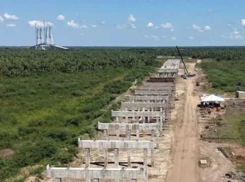Com viaduto e drenagem, obras da Rota Bioceânica avançam