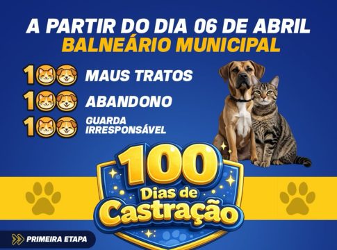 100 Dias de castração em Naviraí
