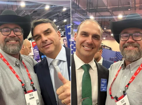 Indicado ao Senado por Bolsonaro, Pollon se encontra com Flávio nos EUA