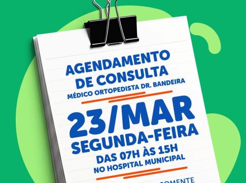 Dr. Bandeira atende na segunda-feira, 23, em Tacuru