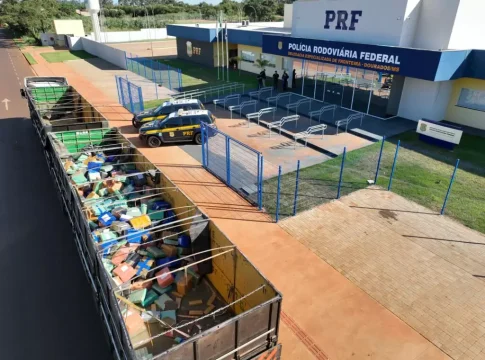 Motorista é preso com carga recorde de maconha na BR-163 em Dourados