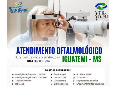 Cuidar da saúde dos olhos é cuidar da qualidade de vida da nossa população