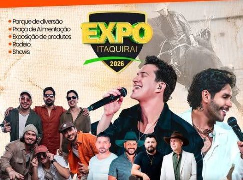 Contagem regressiva – Vem aí a ExpoItaquiraí 2026 de 15 a 17 de maio com rodeio, shows e exposição