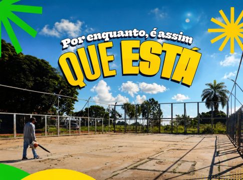 Governo de Mundo Novo inicia revitalização de quadra esportiva com serviços de pintura