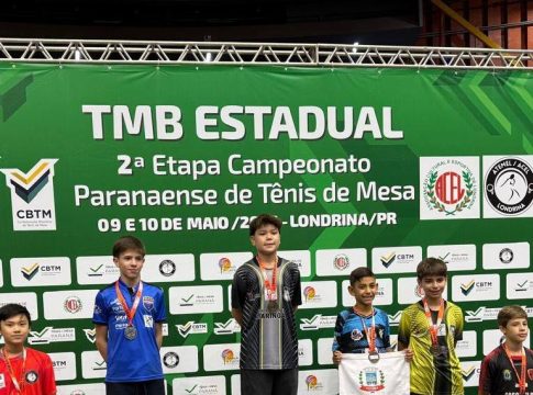 Guaira é novamente destaque com 12 medalhas conquistadas na 2ª Etapa do Campeonato Paranaense de Tênis de Mesa em Londrina