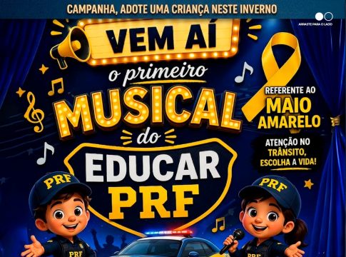 Educar PRF promove primeiro musical em Guaíra durante Campanha Maio Amarelo