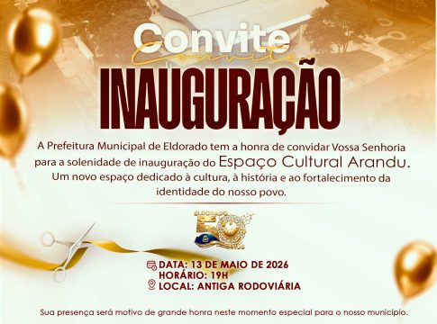 Convite especial à população de Eldorado