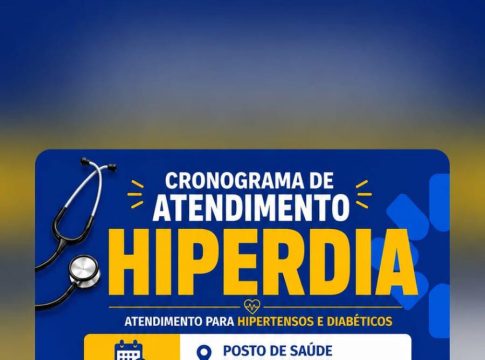Governo de Mundo Novo informa cronograma de atendimento do Hiperdia