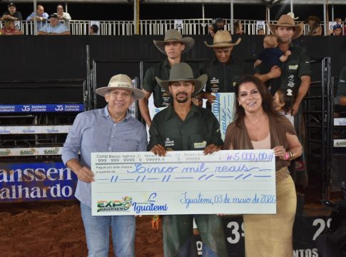 Lidio Lopes reforça apoio à Expo Iguatemi com participação em costelada, rodeio e cerimônia de premiação