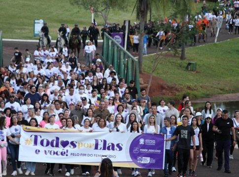 Com apoio da ALEMS, 3ª Caminhada #TodosPorElas mobiliza sociedade contra o feminicídio