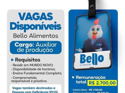 Casa do Trabalhador anuncia processo seletivo para Auxiliar de Produção