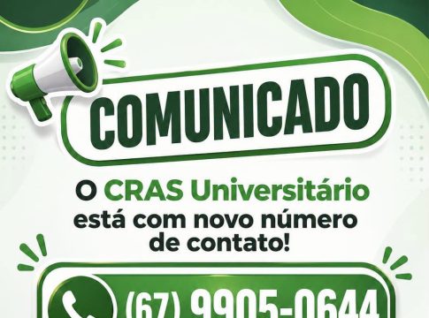 CRAS Universitário está com novo número de contato