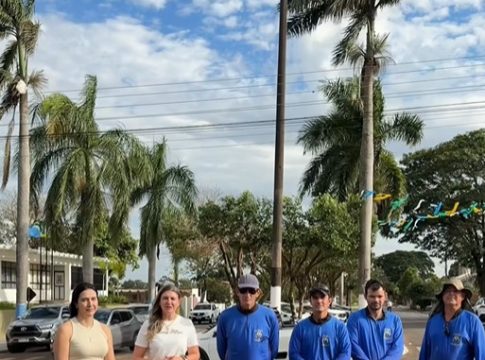 Teve início a implantação da nova rotatória no cruzamento da Av. Brasil com a Av. Tancredo Neves em Eldorado