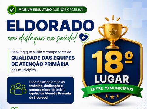 Eldorado entre as 20 melhores equipes de Atenção Primária do MS