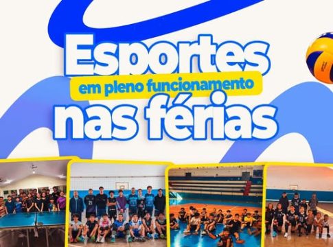 Treinos continuam durante as férias e incentivam a prática esportiva