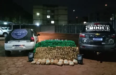 FICCO/MS e BPCHOQUE apreendem aproximadamente 390 kg de maconha e 800 g de haxixe em ação integrada