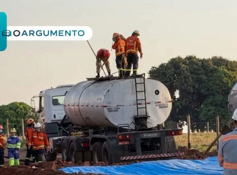 Jovem de 20 anos cai em tanque com piche a 200ºc durante acidente de trabalho