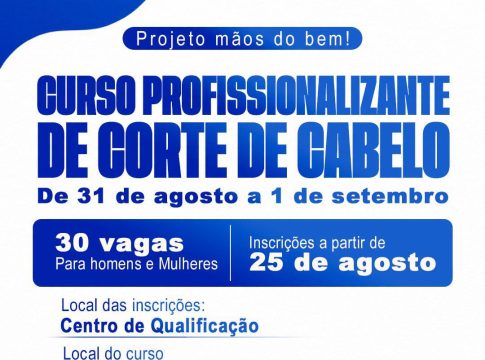 Atenção, você que quer aprender a cortar cabelo: Projeto Mãos do bem chega a Mundo Novo