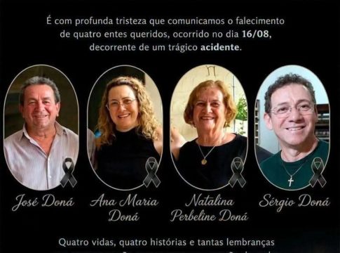 Vítimas do acidente no domingo em MS eram de Cândido Mota/SP