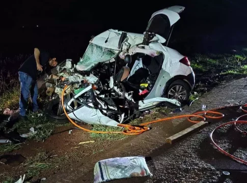 Acidente na BR-267 matou piloto de avião agrícola e adolescente de 13 anos