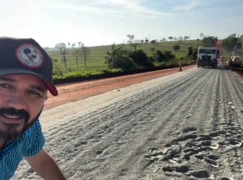 Prefeito de Tacuru destaca avanço nas obras de recuperação da MS-295 e agradece ao Governo do Estado